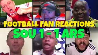 ARSENAL FANS REACTION TO SOUTHAMPTON 1-1 ARSENAL | FANS CHANNEL