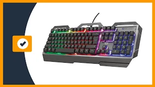 Trust Gaming GXT 856 Torac Teclado Gaming con Placa Superior Metálica e Iluminación