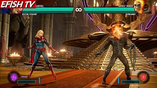 Captain Marvel & Doctor Strange vs Ghost Rider & Dormammu (Hardest AI) - Marvel vs Capcom: Infinite