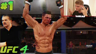 UFC 4 Career Mode - Ep 1: PARKING LOT FIGHT! (UFC 2020 Gameplay PS4)