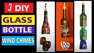 DIY Wine bottle Wind Chimes | How to cut glass | Creator's bottle cutter