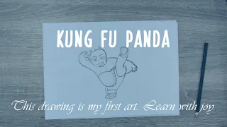 Pencil drawing - Kung Fu Panda  - Art studio UDG (USA)