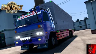 Rendimiento Japonés: Nissan CK87 en Acción en ETS2 1.49 FUNCIONAL EN 1.50