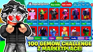 ONLY MARKETPLACE UNITS UP TO 100 GEMS IN TOILET TOWER DEFENSE! Roblox