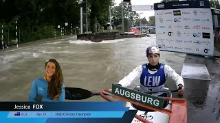 Jessica Fox / Australia / Canoe Slalom Final / 2024 ICF Canoe Slalom World Cup Augsburg Germany