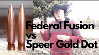 Federal Fusion vs Gold Dot. Both considered Bonded bullets. 6.5 Creedmoor