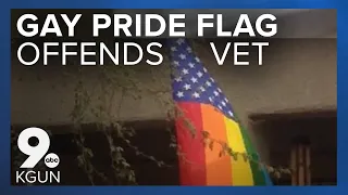 Gay Pride flag at DM offends wounded vet