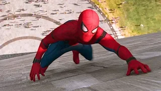 Человек-паук спасает друзей из лифта Монумента Вашингтона / Человек-паук: Возвращение домой (2017)