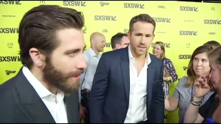 SXSW 2017: Jake Gyllenhaal and Ryan Reynolds on "Life" red carpet