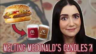 Melting All The McDonald's Quarter Pounder Candles Together • Safiya & Tyler Live