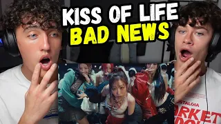 HE FELL IN LOVE !!! KISS OF LIFE (키스오브라이프) 'Bad News' M/V - FIRST TIME REACTION