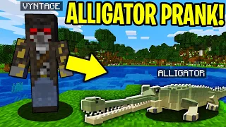 TROLLING AS AN ALLIGATOR IN MINECRAFT!