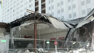 Progress Being Made On The Tropicana Hotel Demolition. Las Vegas