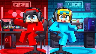 Nico vs Cash GAMING ROOM Battle In Minecraft!