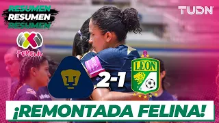 Resumen y goles | Pumas 2-1 León | AP2023-J9 | Liga Mx Femenil | TUDN