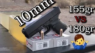 10mm Glock 29 Underwood Ammo Test (155gr VS 180gr) in Ballistics Gel