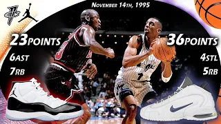 Penny Hardaway VS Michael Jordan Face-off November 14th 1995