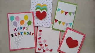5 Cute & Easy Greeting cards | Srushti Patil my channel link https://www.youtube.com/chann