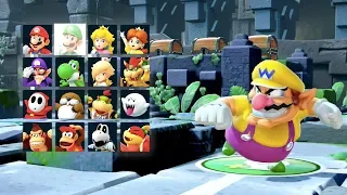 Super Mario Party - Whomp's Domino Ruins (Wario, Goomba, Hammer Bro & Koopa Troopa) | MarioGamers
