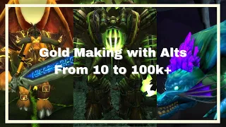 How to make some gold with Alts? Up to 100K+! WoW Gold Farming Shadowlands