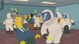 Nuclear power plant is in riot [The Simpsons]