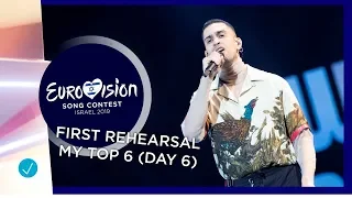 Eurovision 2019: first rehearsal - my top 6 (10/05/2019 - big 5 + Israel)