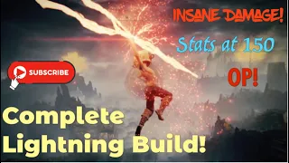 Complete Lightning Build! ⚡️ (Patch 1.07 Elden Ring) “One Shot” and more! 😮