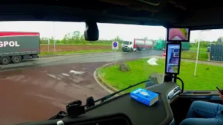 POV Not ETS2 real driving Germany to Poland truckstop