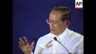 PHILIPPINES: PRESIDENT RAMOS' SPEECH PRAISES ECONOMIC GROWTH