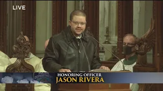 NYPD Det. Rivera's Brother Delivers Eulogy