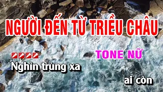 Karaoke Người Đến Từ Triều Châu Tone Nữ Dễ Hát | Hoàng Luân