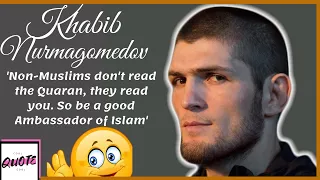 //Khabib Nurmagomedov QUOTES// wrestling with bears to UFC & why money doesn't mean anything