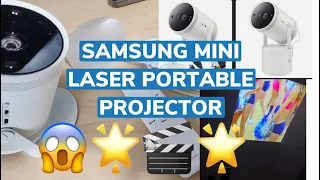 Samsung Mini Laser Portable Projector Experience in our Bedroom | Samsung The Freestyle Beautiful!!!
