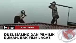 Aksi Penangkapan Maling di Atap Rumah, Bikin Warga Heboh! | tvOne Minute