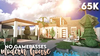 No Gamepasses Modern House | 65k | Roblox | Bloxburg speedbuild | mxsqru🐸