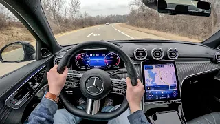 2022 Mercedes-Benz C 300 4Matic - POV Test Drive (Binaural Audio)