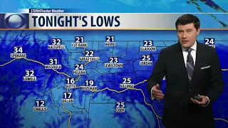 Warm and windy conditions give way to a cold front overnight