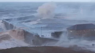 Force 11 Storm Hits Whitehaven Harbour