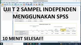 Uji T 2 Sampel Independen dengan SPSS