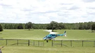 Bell 222B - N51Q - Leaving from Palm Ridge Distillery - July 21st, 2012