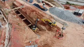 Arena Mrv 5/8 Segue à Escavação no Reservatório e a construção das caixas de passagem! 01/03/2022