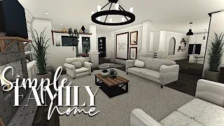 ROBLOX | Bloxburg: Simple Modernized Family Home 132k | No Large Plot | Realistic House Build