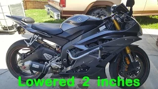 Lowering a motorcycle. (msg to new riders)