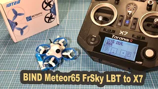 BetaFPV Meteor65 binding to Taranis Q X7 ACCST D16 EU LBT