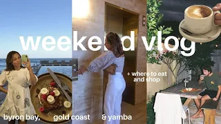 vlog | a weekend away with the bf  💘 + my favourite byron bay cafes & shops