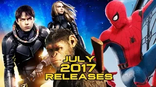 What JULY 2017 Release are you Most Excited For? Spider-Man, Valerian, War for Planet of the Apes