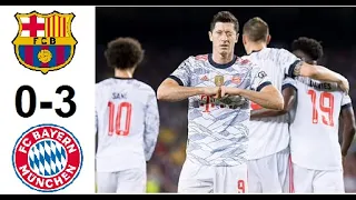 Barcelona vs Bayern Munich 0-3 Highlights & Goals HD l UEFA Champions League 15/9/2021.