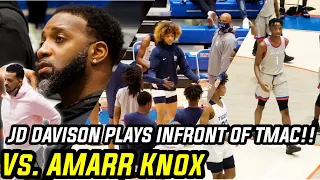 JD DAVISON Plays INFRONT OF Tracy Mcgrady and MATT BARNES vs. AMARR KNOX MEMPHIS hidden GEM!!i😨