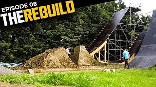 BUILDING A BRAND NEW MTB DIRT JUMP LINE MY COMPOUND!! REBUILD EP 08