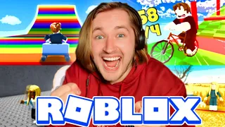 ИГРАЕМ В ROBLOX - Велосипед АДА, Побег от Головы, Симулятор Тележки, Красный свет  Зелёный свет!